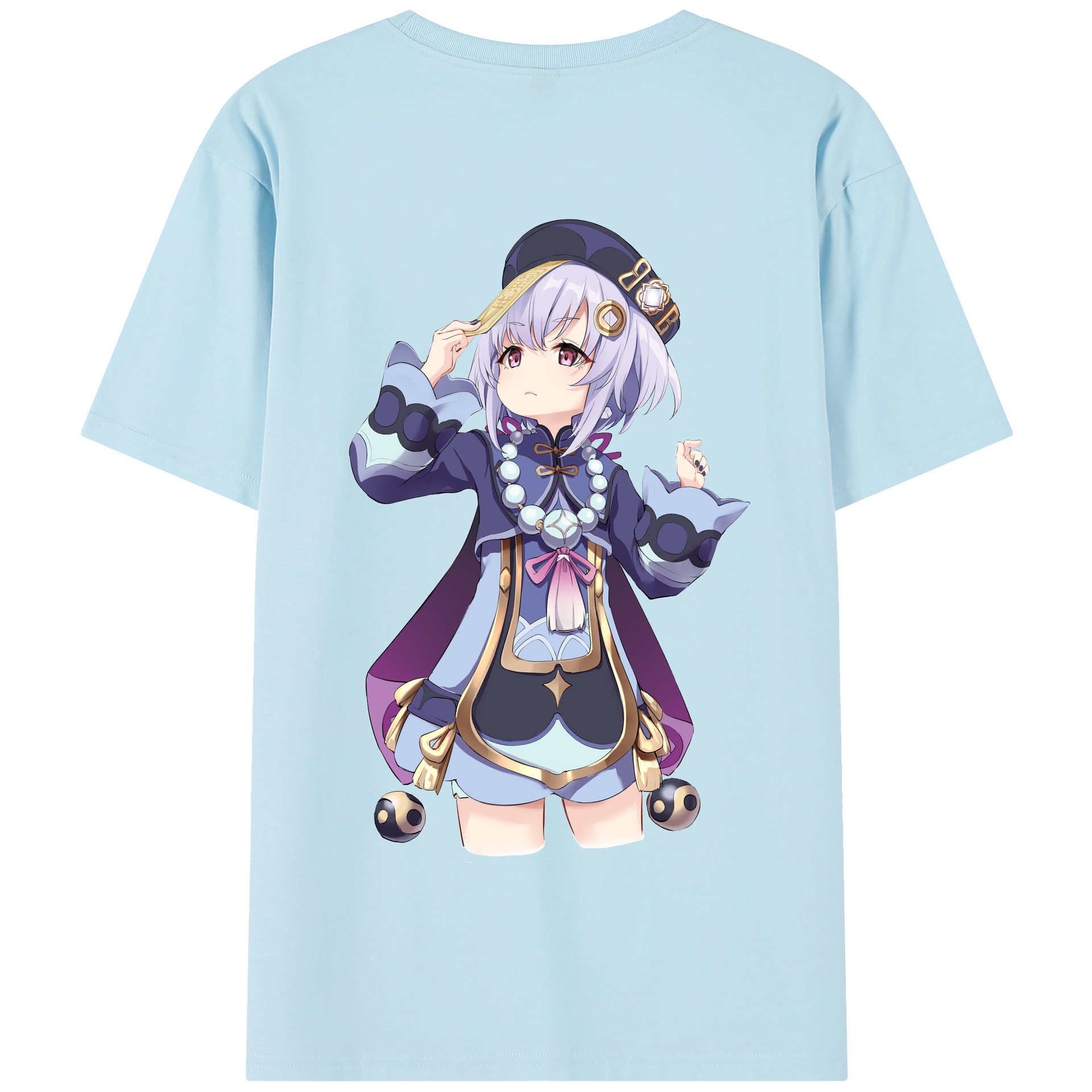 げんし神 七七 なな  genshin Nana 綿100％半袖Tシャツ（背面プリント）